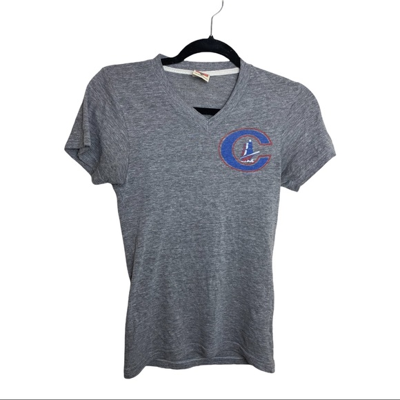 HOMAGE Tops - Homage Columbus Clippers Burnout Gray Logo T-Shirt SZ XS